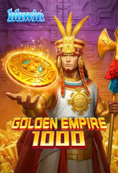 Interface do slot Golden Empire 1000 com símbolos de máscaras de jade e pirâmides maias.